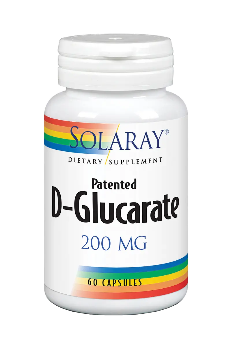 Calcio D-Glucarato · Solaray · 60 cápsulas