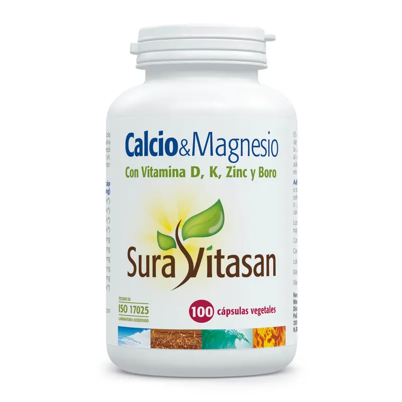 Calcio & Magnesio · Sura Vitasan · 100 cápsulas