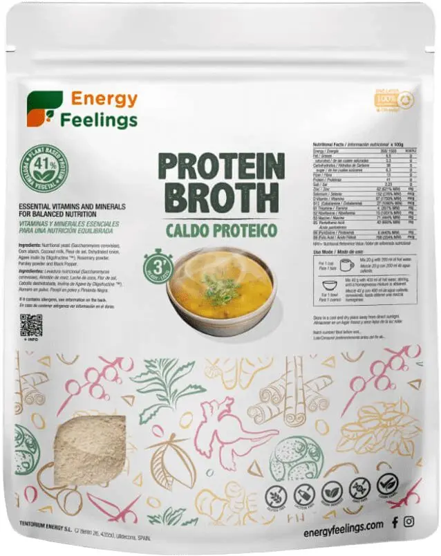 Caldo Proteico · Energy Feelings · 500 gramos