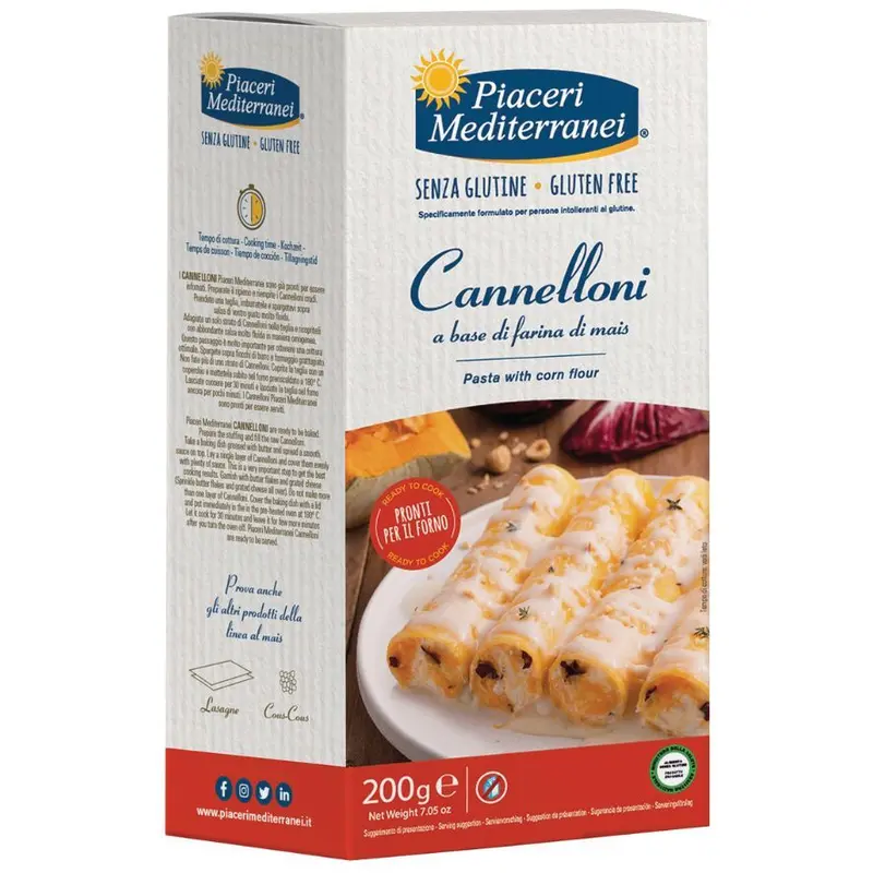 Cannelloni de Maíz Sin Gluten 200g