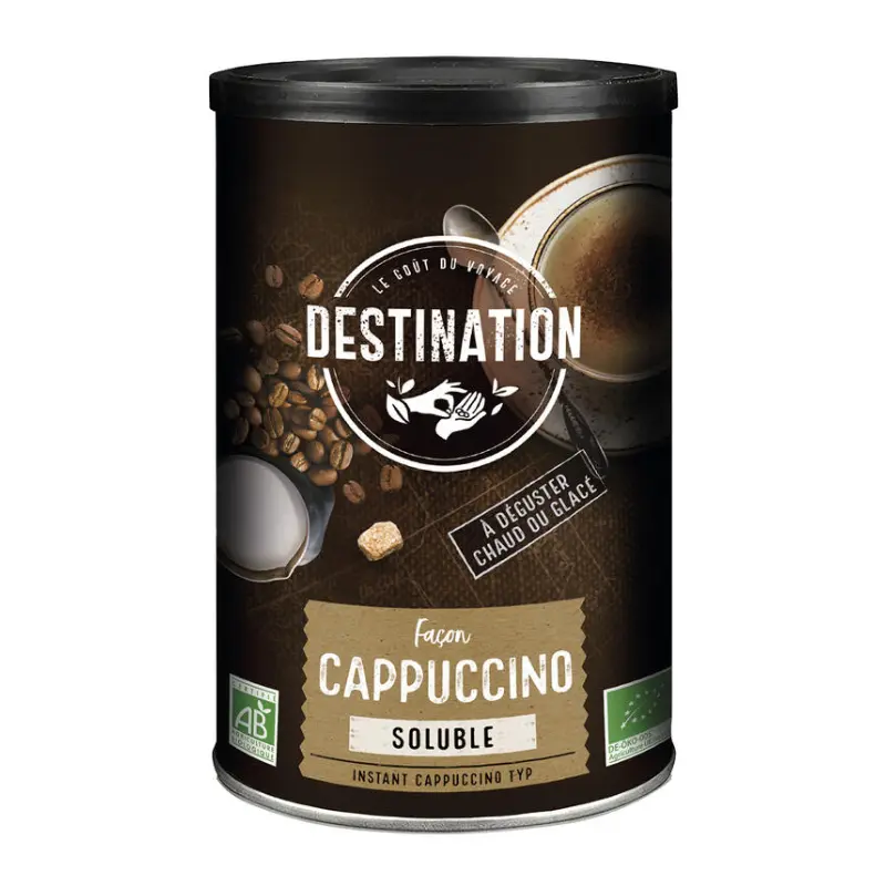 Capuchino Soluble Bio · Destination · 200 gramos