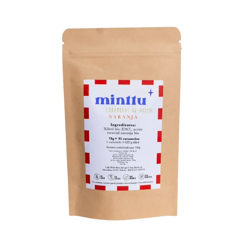 Caramelos 100% De Xilitol Sin Azucár · Naranja 78g