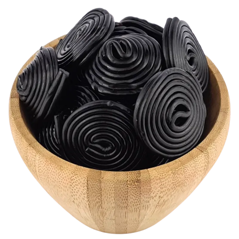 Caramelos Rollitos De Regaliz Bio A Granel 0,5 Kg