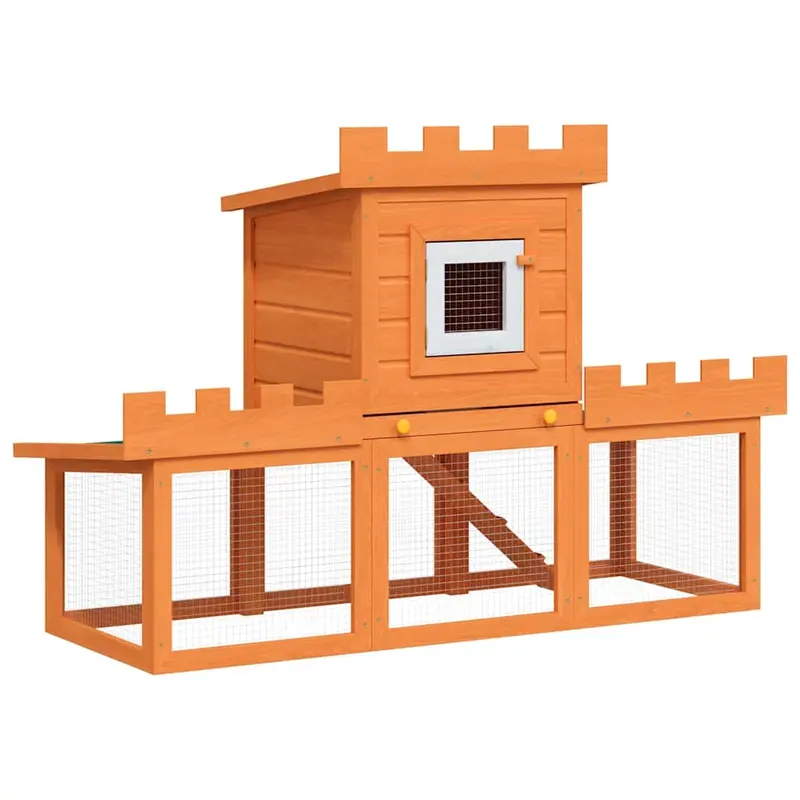 Casa Grande De Animales Jaula Conejera De Madera