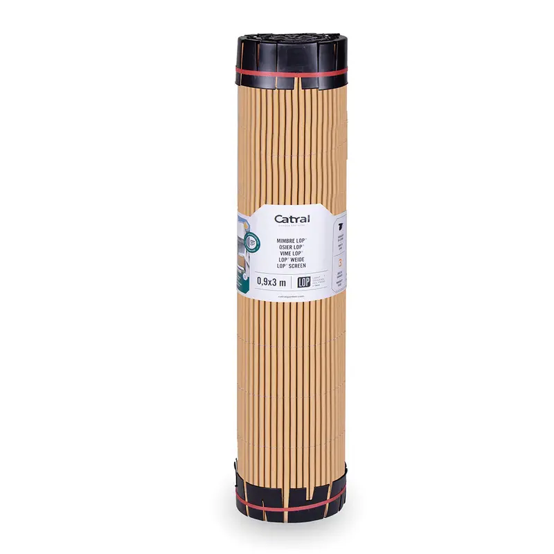 Cerramiento De Mimbre Ecológico Lop - Bambú Oscuro 2x3 M / Multicolor