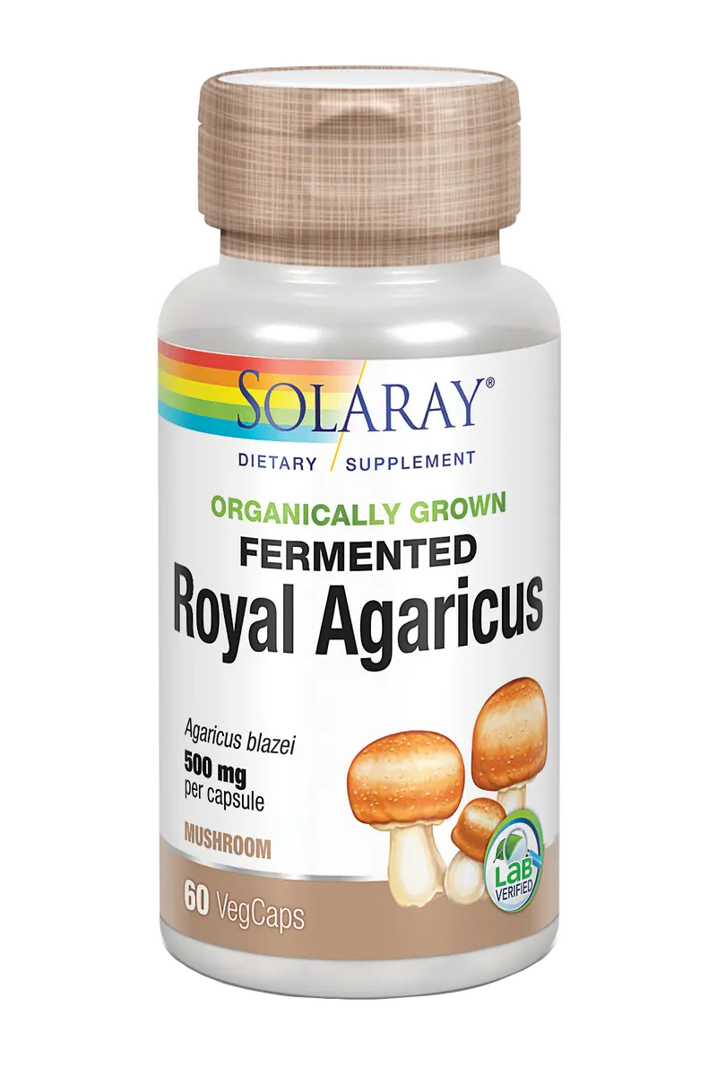 Champiñon del Sol Fermentado · Solaray · 60 cápsulas