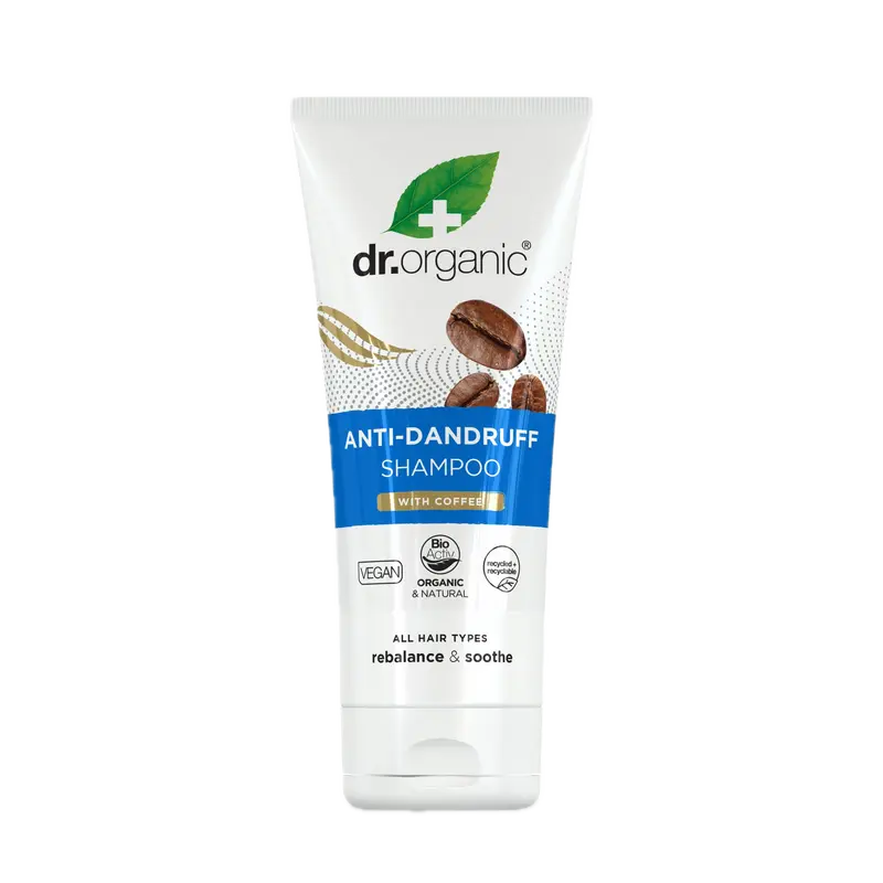 Champú Anticaspa de Café · Dr Organic · 200 ml