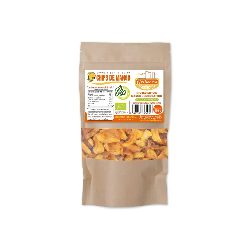 Chips de Mango Bio · Guillermo · 150 gramos