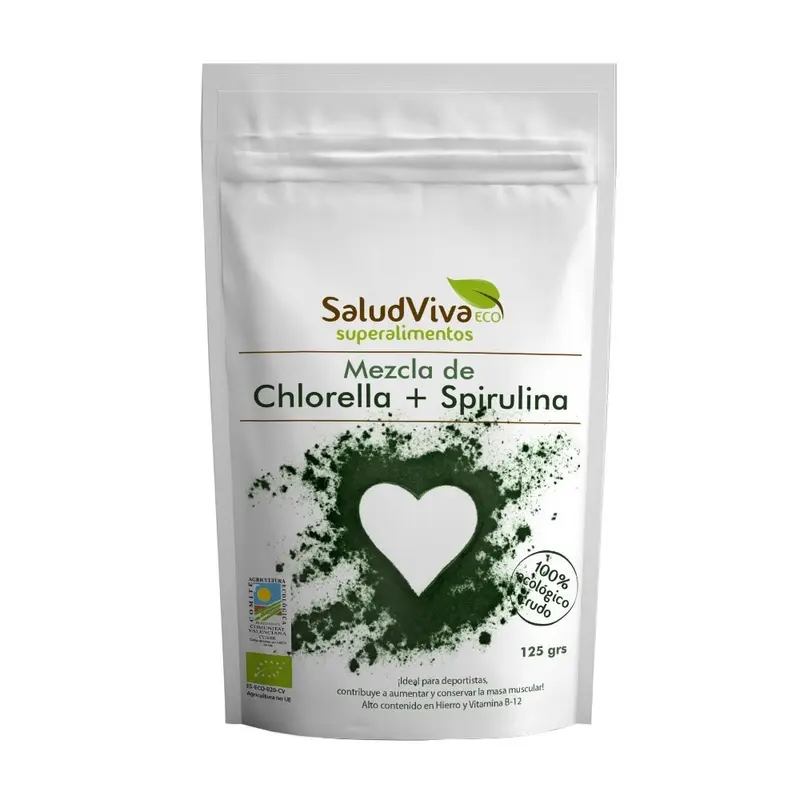 Chlorella + Spirulina Eco · Salud Viva · 125 gramos