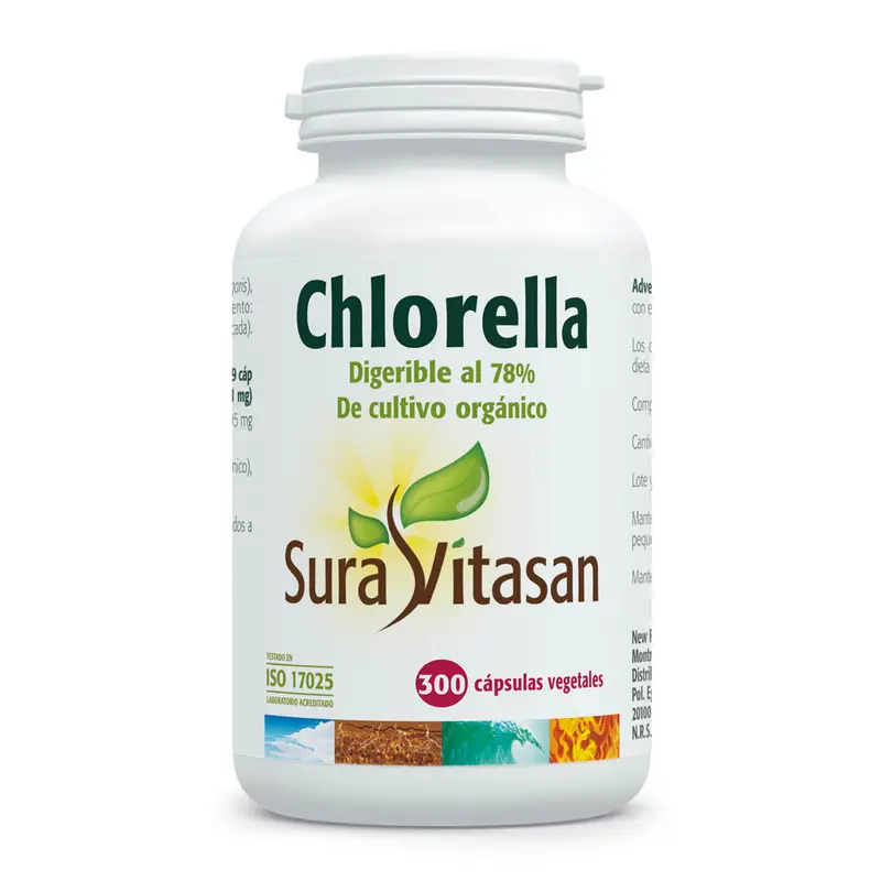 Chlorella · Sura Vitasan · 300 cápsulas