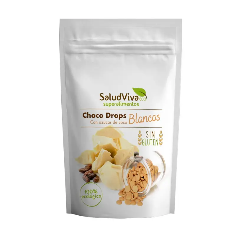 Chocodrops Blancos · Salud Viva · 125 gramos