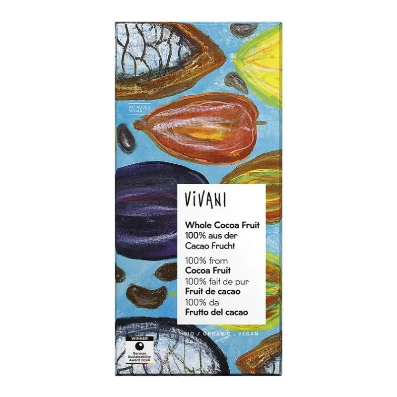 Chocolate Negro Fruto del Cacao · Vivani · 80 gramos
