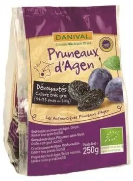 Ciruelas Pasas Grandes Bio · Danival · 250 gramos