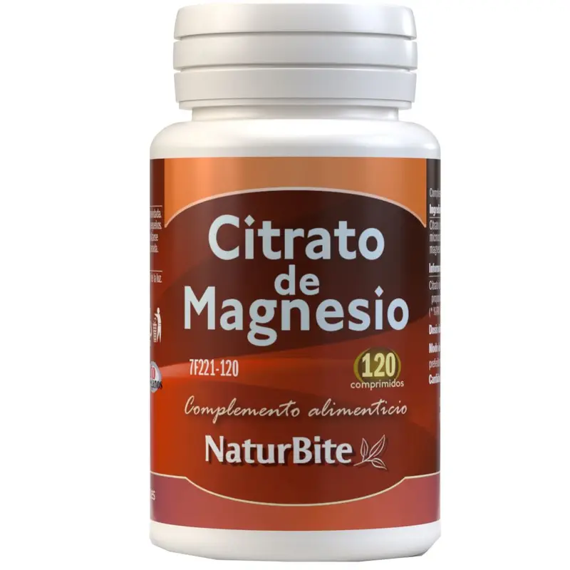 Citrato de Magnesio · NaturBite · 120 comprimidos