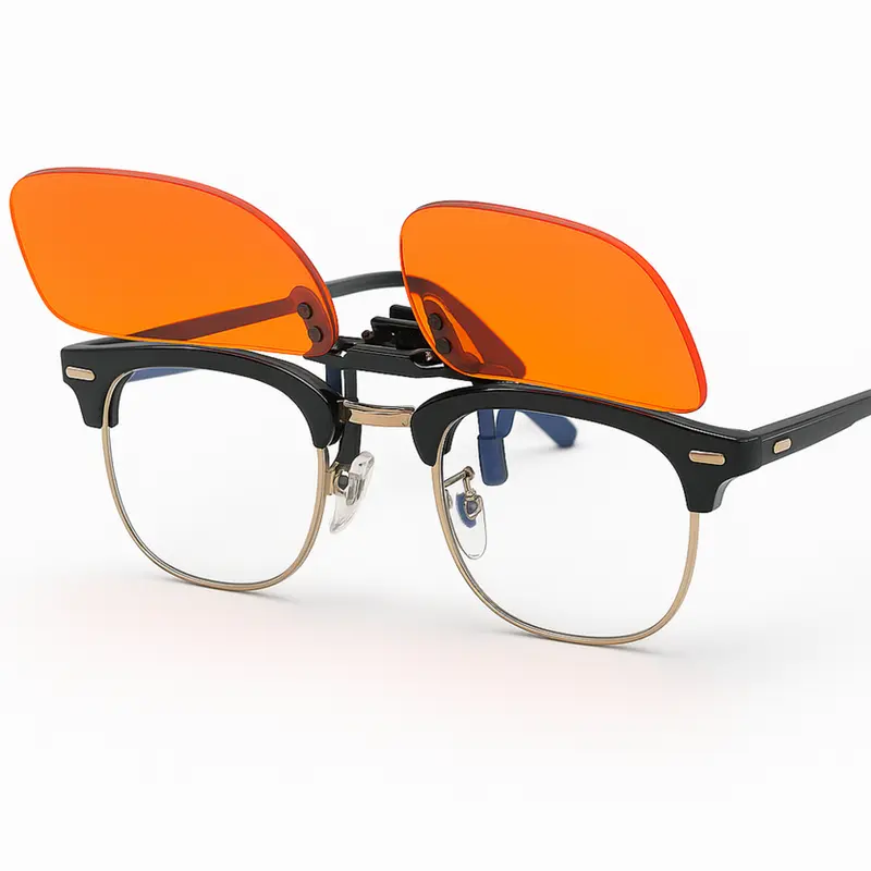 Clip Para Gafas Naranjas Reducción De Fatiga Visual