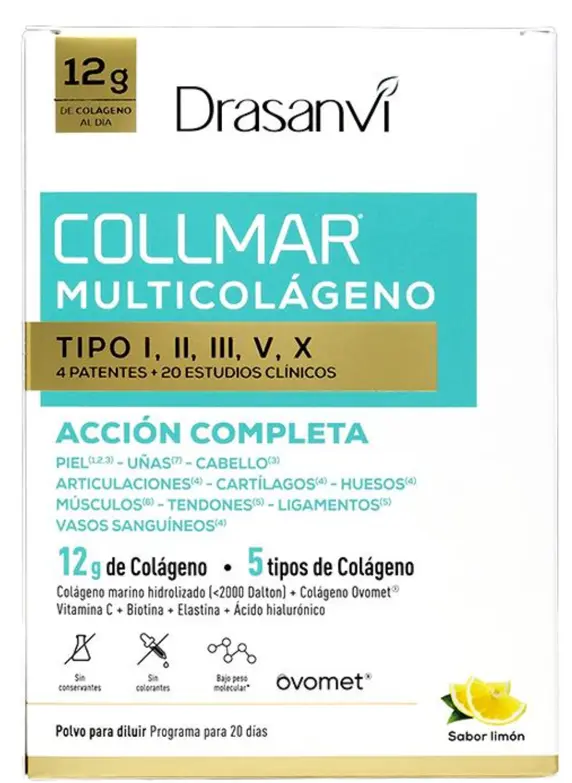 Collmar Multicolágeno Limón · Drasanvi · 260 gramos