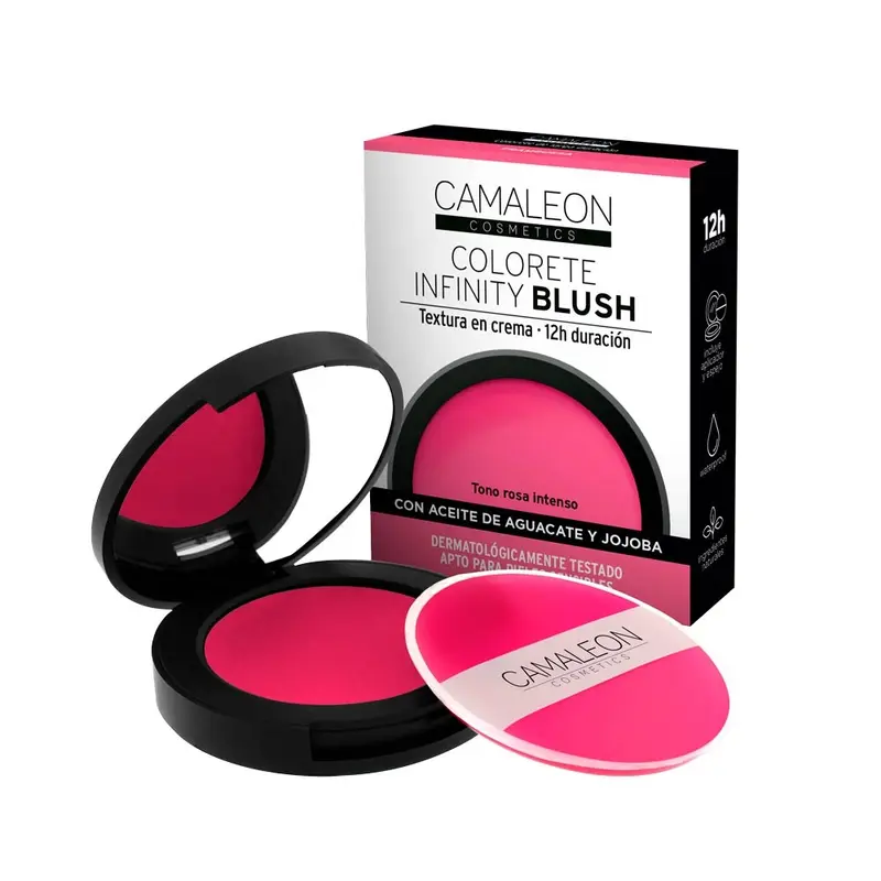 Colorete Infinity Blush Frambuesa Camaleon Cosmetics