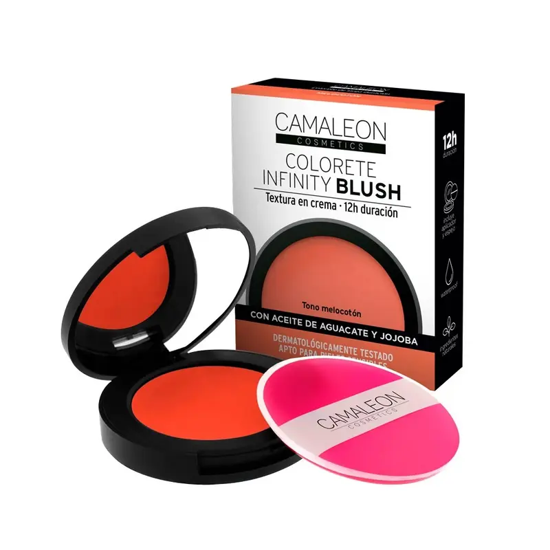 Colorete Infinity Blush Melocotón Camaleon Cosmetics