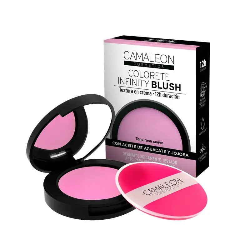 Colorete Infinity Blush Rosa Camaleon Cosmetics