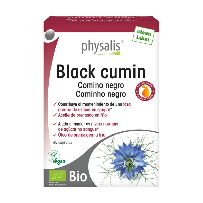 Comino Negro (Black Cumin) Bio · Physalis · 60 cápsulas