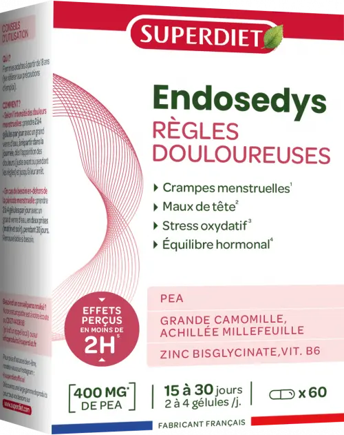 Complejo Regla Dolorosa ENDOSEDYS · Superdiet · 60 cápsulas