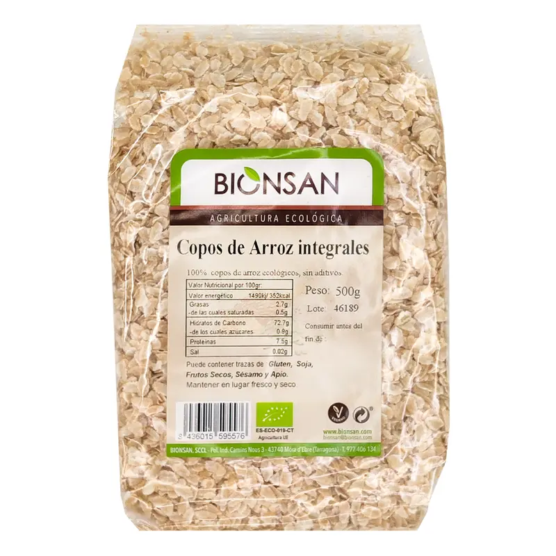 Copos De Arroz Integrales Eco Bionsan500gr