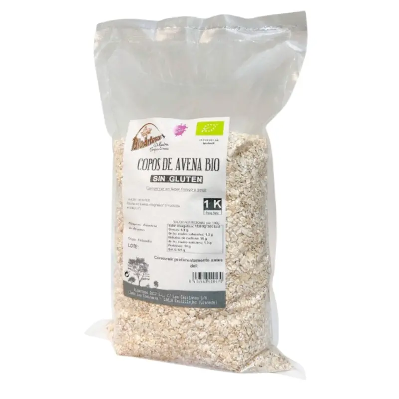 Copos De Avena Bio Sin Gluten 1 Kg