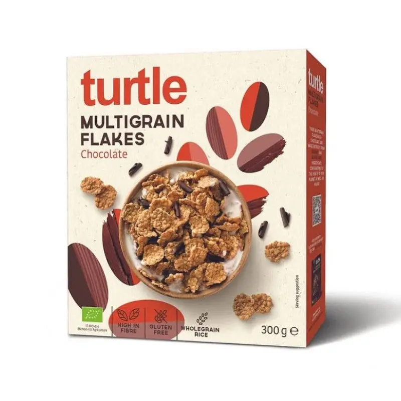 Copos de Cereales con Chocolate Negro · Turtle · 300 gramos