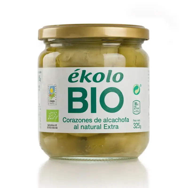 Corazones de Alcachofa Al Natural Extra Ecológicos 400g