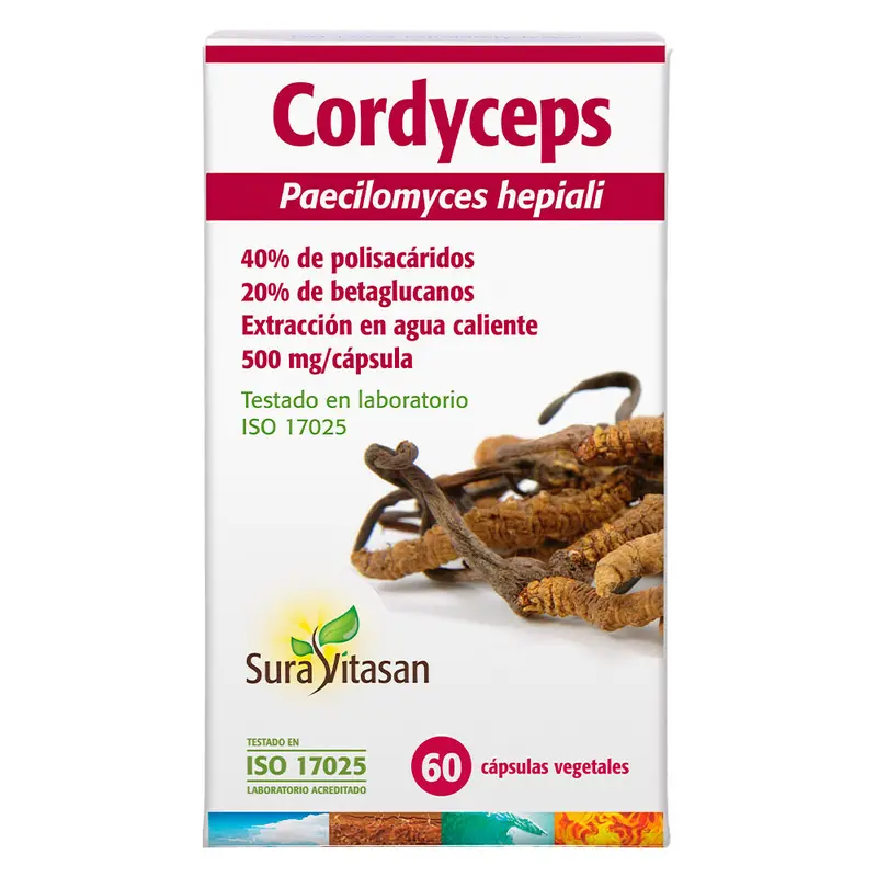 Cordyceps · Sura Vitasan · 60 cápsulas