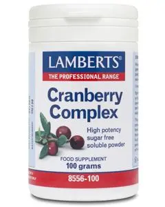 Cranberry Complex · Lamberts · 100 gramos [Caducidad 01/2027]