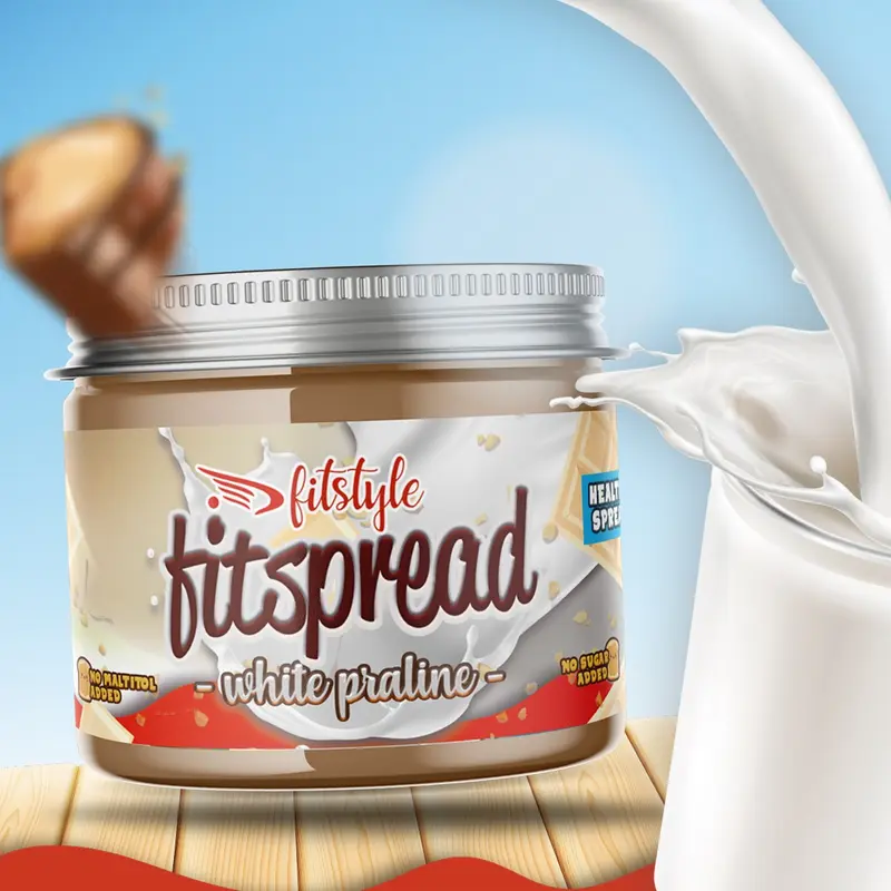Crema de avellana keto FITspread · 2,4g netos · 2 texturas · 200g · Fitstyle