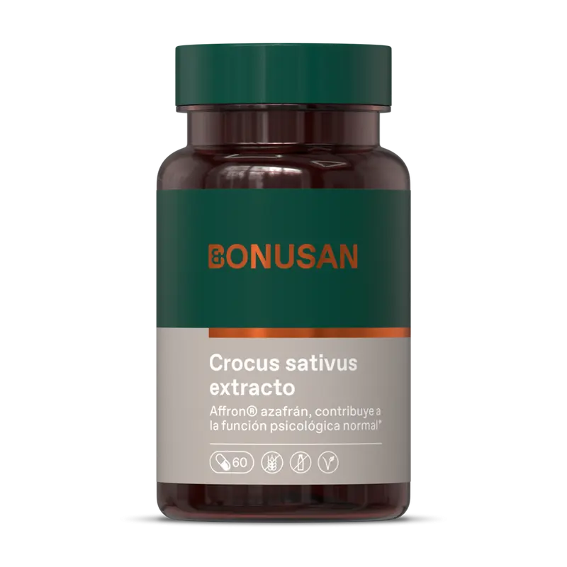 Crocus Sativus · Bonusan · 60 cápsulas