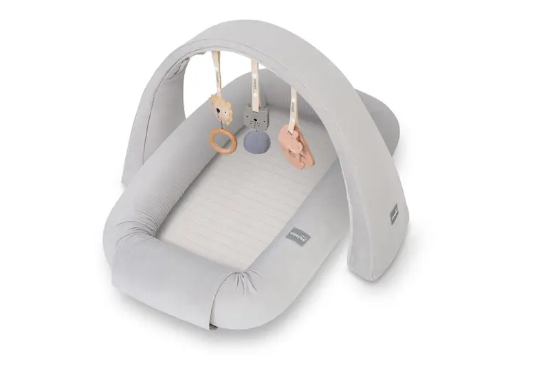 Cuna Nido 3 En 1 Con Arco De Juegos - Grey