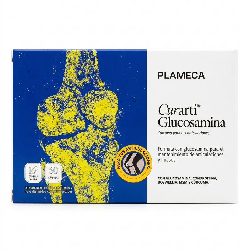 Curarti Glucosamina · Plameca · 60 cápsulas