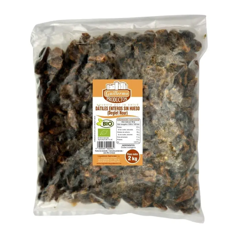 Dátiles Enteros Sin Hueso Bio · Guillermo · 2 kg