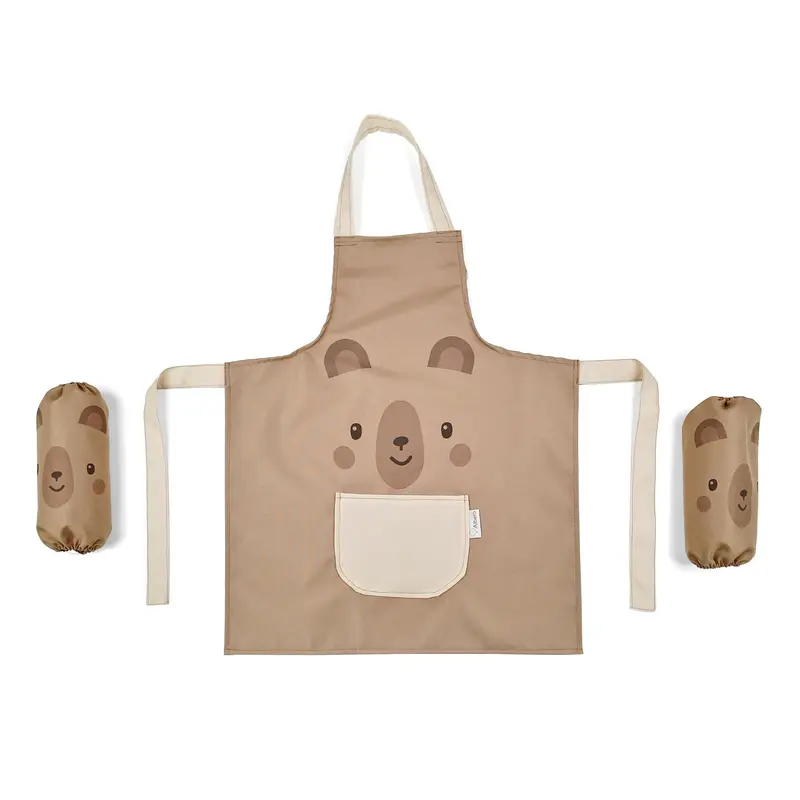 Delantal Impermeable Infantil Con Mangas 60x50 Cm Teddy Bear