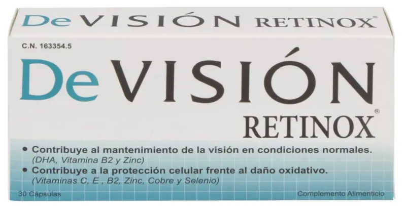 DeVision Retinox · Pharma OTC · 30 cápsulas