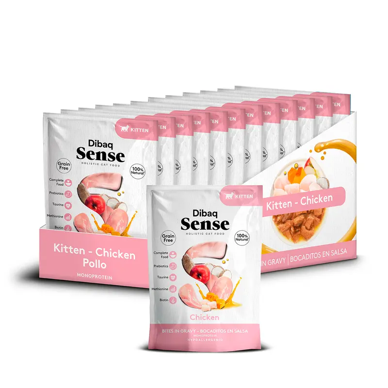 Dibaq Sense Bocaditos En Salsa Gatito, 12 Unidades X 100gr
