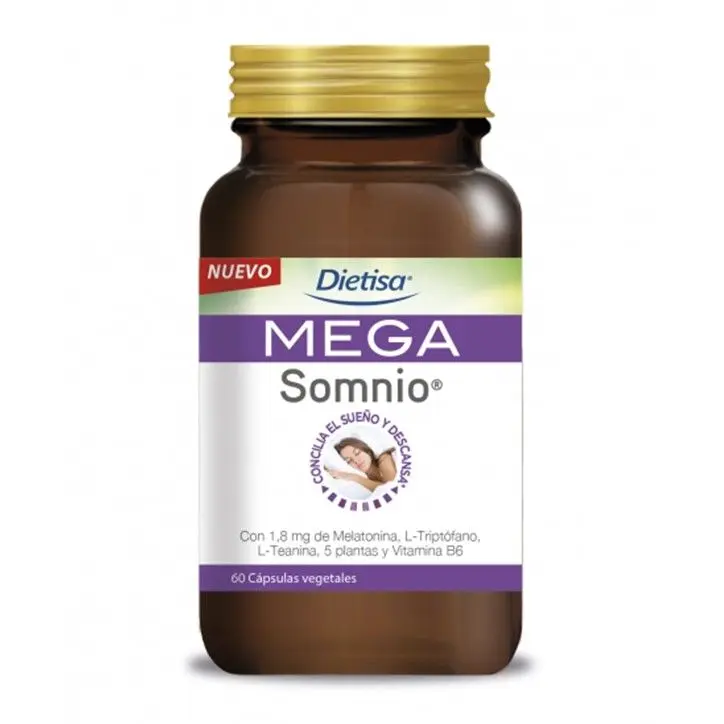 Dietisa Mega Somnio Melatonina - 60 Cápulas Vegetales