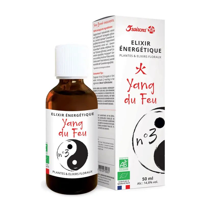 Elixir Energético Nº3 Yang del Fuego · 5 Saisons · 50 ml