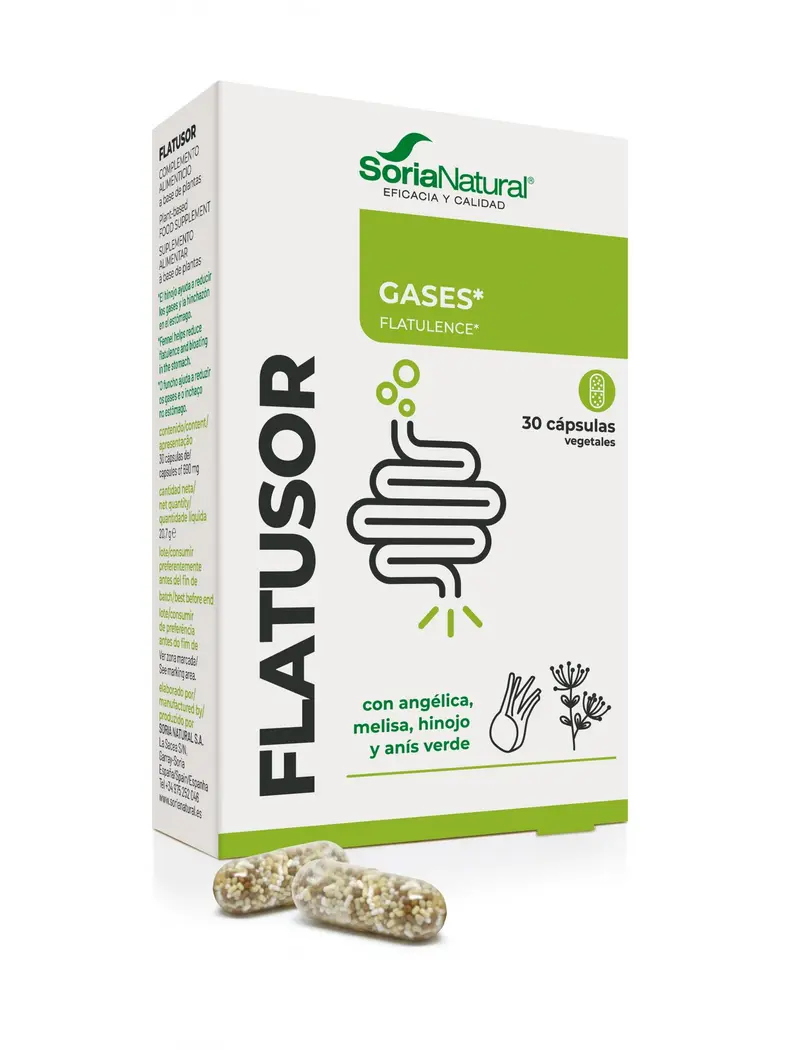 Flatusor · Soria Natural · 30 cápsulas