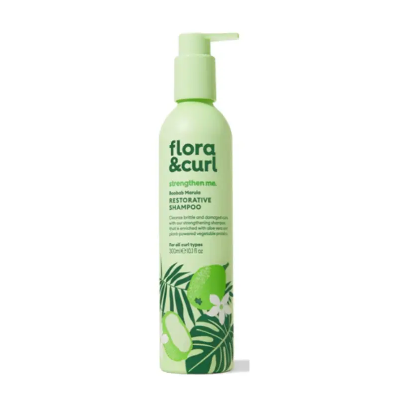 Flora And Curl Baobab Marula Restorative Champú 300ml