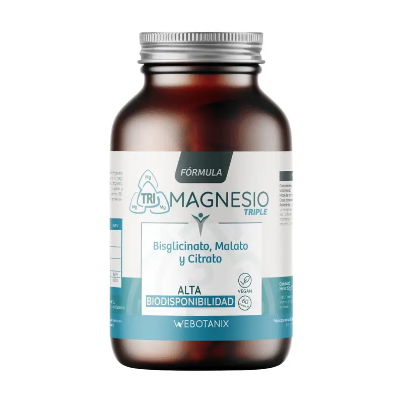Fórmula Triple Magnesio · WeBotanix · 60 cápsulas