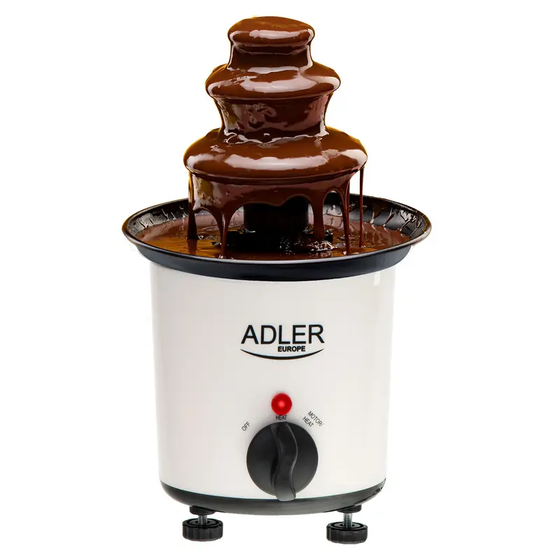 Fuente Chocolate Eléctrica, Cascada 3 Niveles, Acero Inoxidable, 200ml Chocolate, Termostato Adler Ad4487