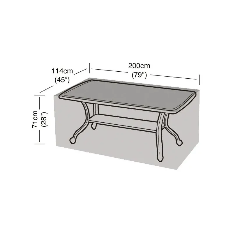 Funda Mesa Rectangular 8 Plazas Easy-cover.