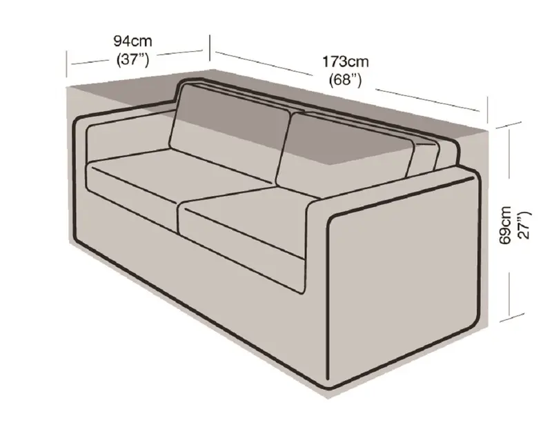 Funda Sofa De Jardín 2-3 Plazas Grande Easy-cover.