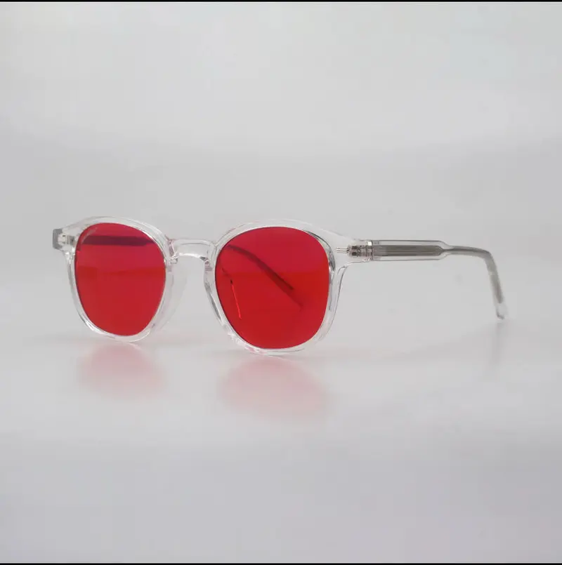 Gafas Premium Rojas-negras Reducción De Fatiga Visual