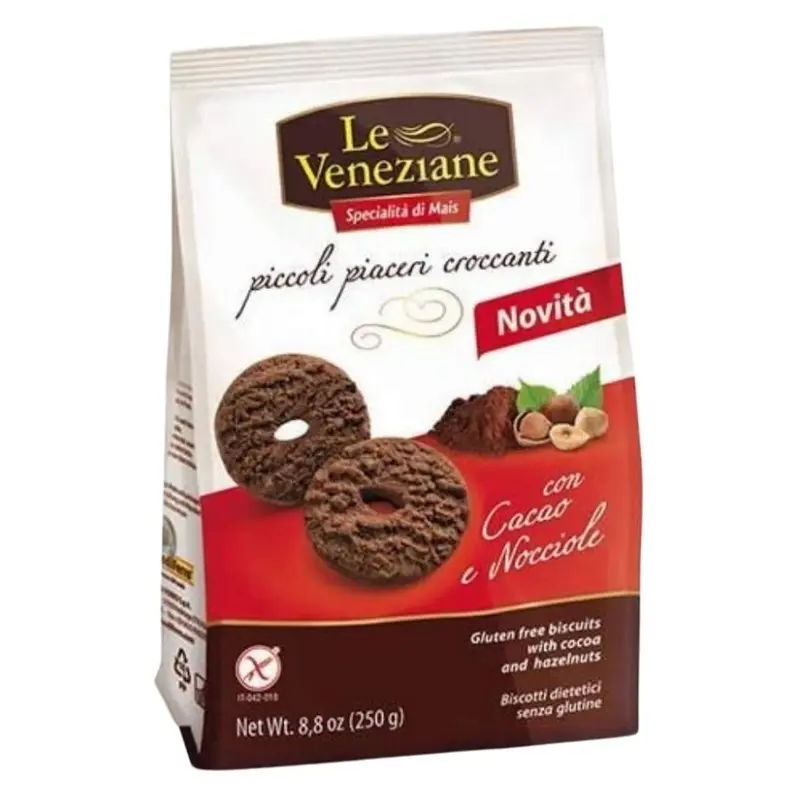 Galletas de Cacao y Avellanas Sin Gluten 250g