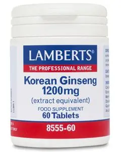 Ginseng Coreano 1.200 mg · Lamberts · 60 comprimidos